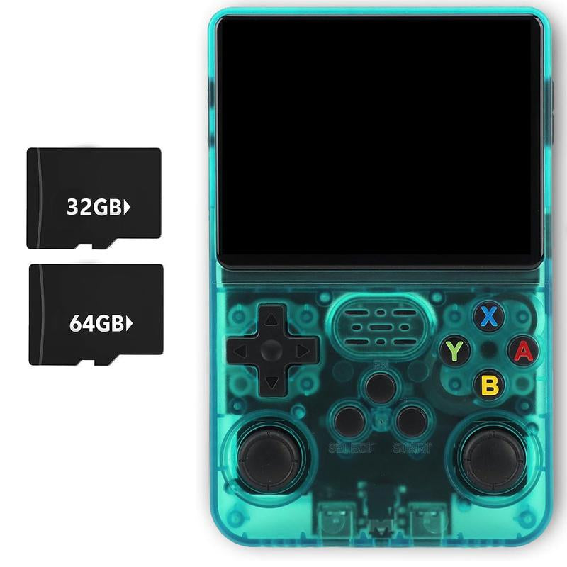 WUDS R36S Handheld Game Console – 3.5" IPS Screen Linux System with 16000+ Classic Games, 32GB+64GB TF Card, Portable for Christmas, Thanksgiving, Holiday Gift