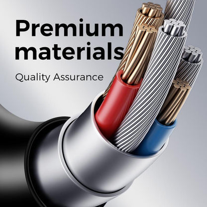 MAGIC JOHN USB Type C Charging Cable, 4 in 1 Function, 65W Fast Charging, Liquid Silicone and Aluminum Alloy Material, Braided Data Cable, Black & Gray