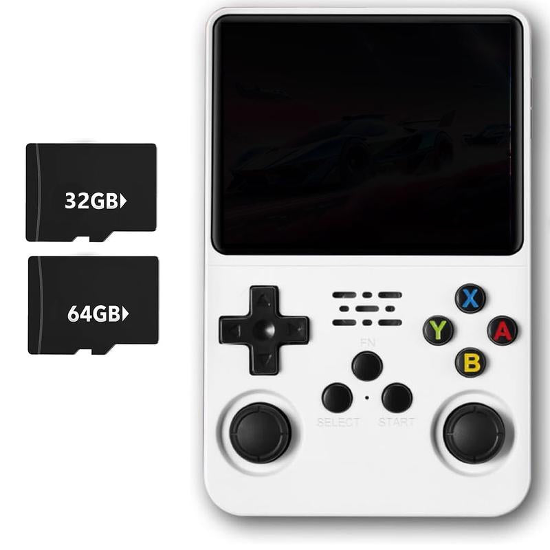 WUDS R36S Handheld Game Console – 3.5" IPS Screen Linux System with 16000+ Classic Games, 32GB+64GB TF Card, Portable for Christmas, Thanksgiving, Holiday Gift