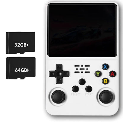 WUDS R36S Handheld Game Console – 3.5" IPS Screen Linux System with 16000+ Classic Games, 32GB+64GB TF Card, Portable for Christmas, Thanksgiving, Holiday Gift