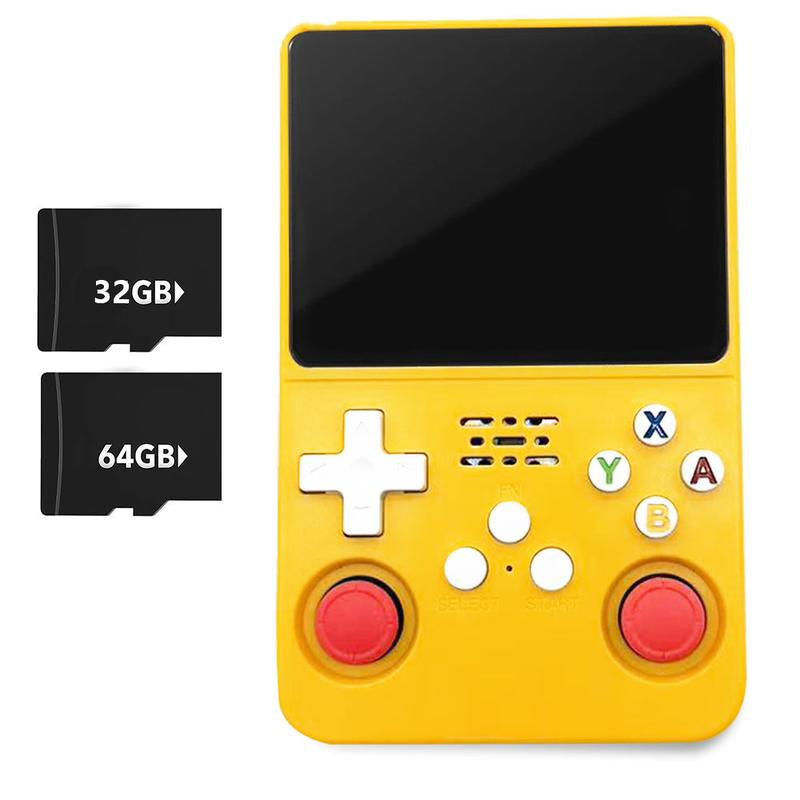 WUDS R36S Handheld Game Console – 3.5" IPS Screen Linux System with 16000+ Classic Games, 32GB+64GB TF Card, Portable for Christmas, Thanksgiving, Holiday Gift
