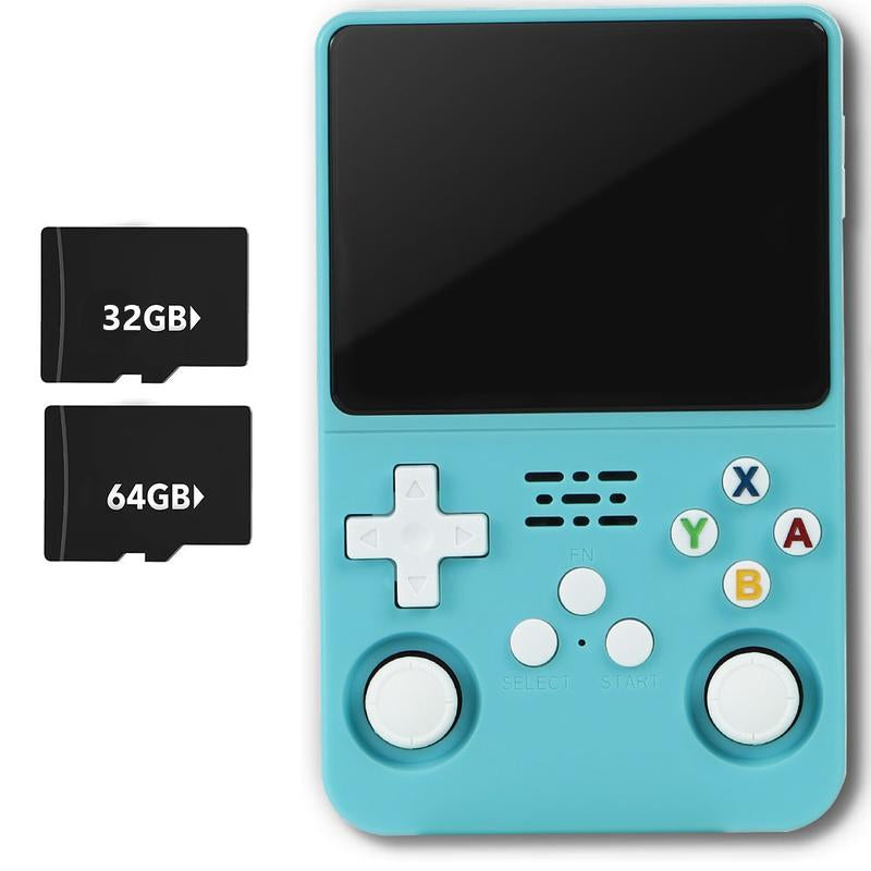 WUDS R36S Handheld Game Console – 3.5" IPS Screen Linux System with 16000+ Classic Games, 32GB+64GB TF Card, Portable for Christmas, Thanksgiving, Holiday Gift