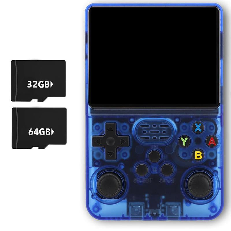 WUDS R36S Handheld Game Console – 3.5" IPS Screen Linux System with 16000+ Classic Games, 32GB+64GB TF Card, Portable for Christmas, Thanksgiving, Holiday Gift