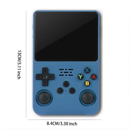 R36S Retro Video Handheld Game Console Linux System 3.5 in IPS Screen Built in 3000Mah Battery 32G+64G TF Card Preinstalled Gamess for Christmas, Thanksgiving, Holiday Gift