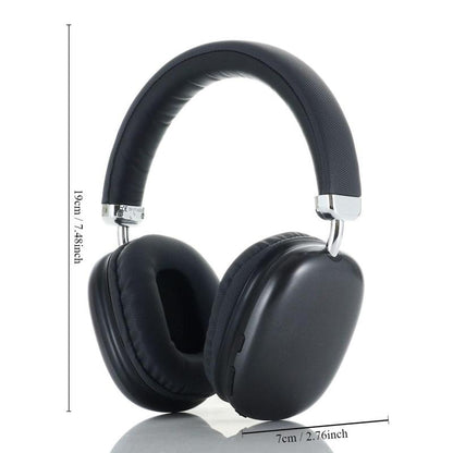 Wireless Bluetooth-Compatible Headphone, Over-Ear Noise Cancelling Headphone with Microphone, Universal Flexible Headset for Mobile Phone, Tablet & Laptop, Wireless Chargeable Headphones