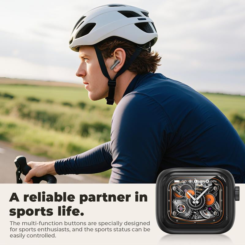 [Buy One Get Two Free]Htc NE40 Wireless Earphones Bluetooth 6.0, LED Display High Fidelity, TWS Earbuds, Mini Bluetooth Speaker, for Beach, Shower, 4-In-1 USB-C, Compatible USB-A, Type-C, Lightning, an Excellent Gift Choice for Christmas and New Year