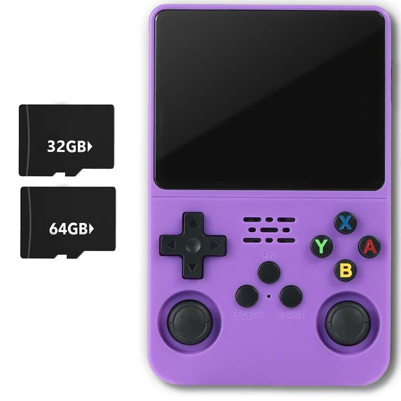 WUDS R36S Handheld Game Console – 3.5" IPS Screen Linux System with 16000+ Classic Games, 32GB+64GB TF Card, Portable for Christmas, Thanksgiving, Holiday Gift