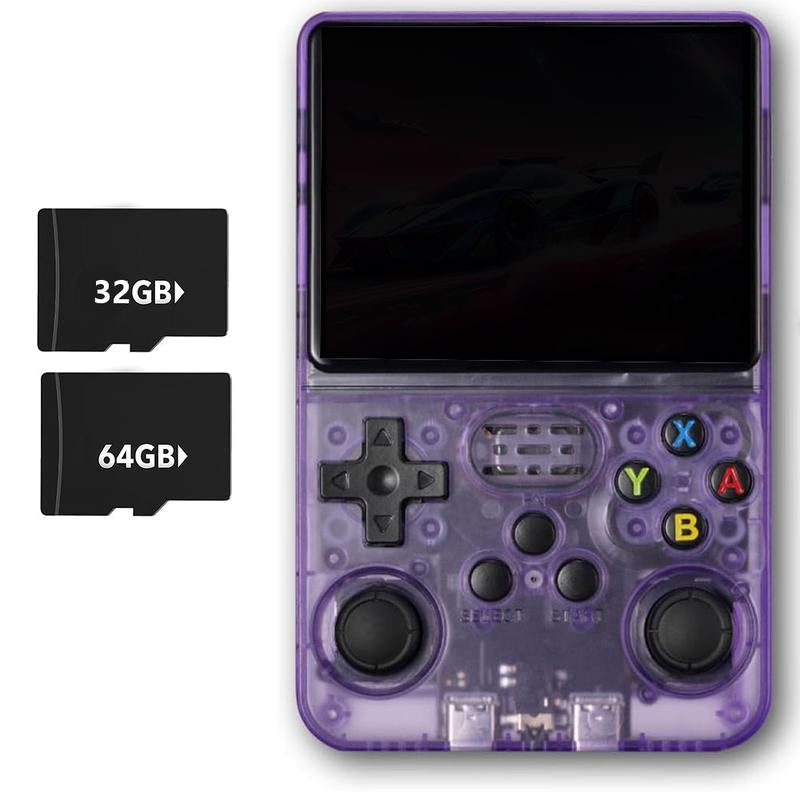 WUDS R36S Handheld Game Console – 3.5" IPS Screen Linux System with 16000+ Classic Games, 32GB+64GB TF Card, Portable for Christmas, Thanksgiving, Holiday Gift