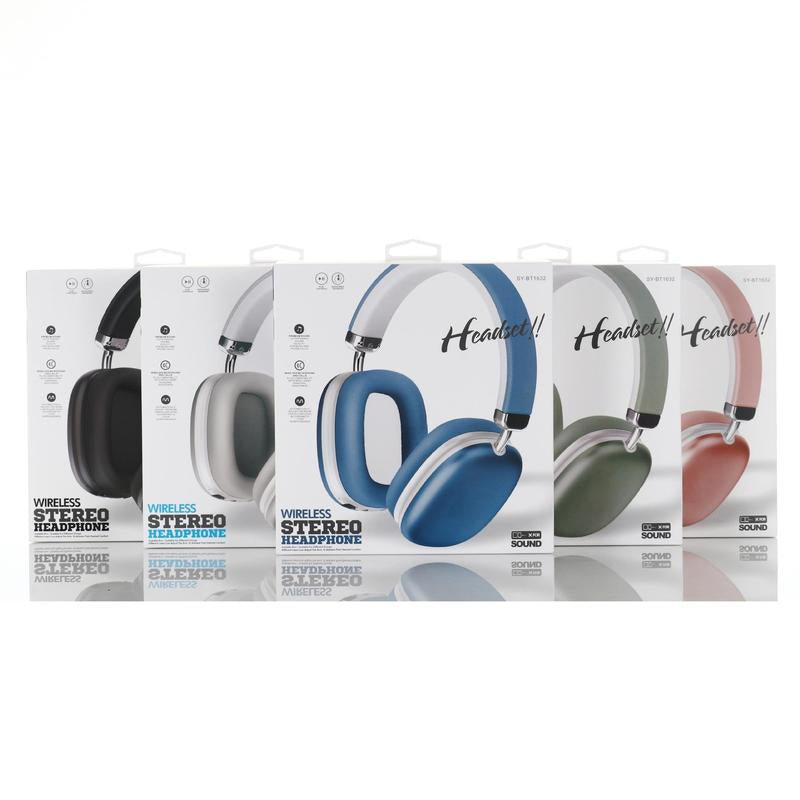 Wireless Bluetooth-Compatible Headphone, Over-Ear Noise Cancelling Headphone with Microphone, Universal Flexible Headset for Mobile Phone, Tablet & Laptop, Wireless Chargeable Headphones