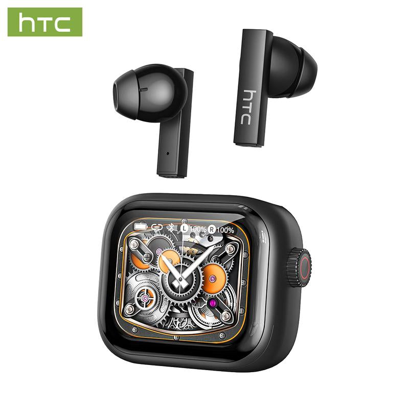 [Buy One Get Two Free]Htc NE40 Wireless Earphones Bluetooth 6.0, LED Display High Fidelity, TWS Earbuds, Mini Bluetooth Speaker, for Beach, Shower, 4-In-1 USB-C, Compatible USB-A, Type-C, Lightning, an Excellent Gift Choice for Christmas and New Year