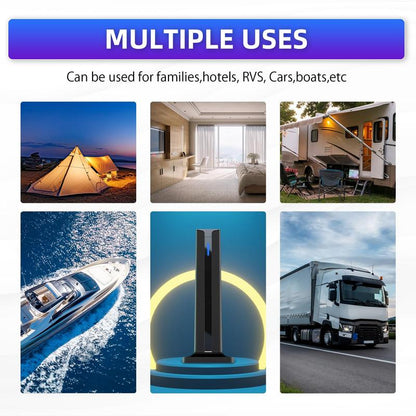 Digital TV Antenna for Smart TV Indoor,2025 TV Antenna with 3M Stick Base, 360°&Long Range Reception 4K HDTV Antenna for Local Channels, Easy Installation Antennas for 1080P Tvs without Cable Antenna Fortv